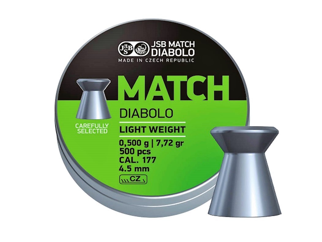 JSB Match Light Weight 4.50mm Luchtdruk Kogeltjes blikje 500
